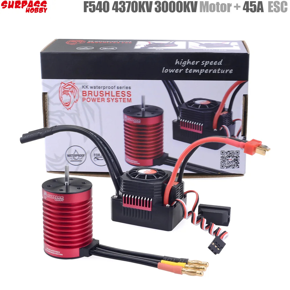 Rc Hobby Motor - SURPASS HOBBY KK Wodoodporny Combo F540