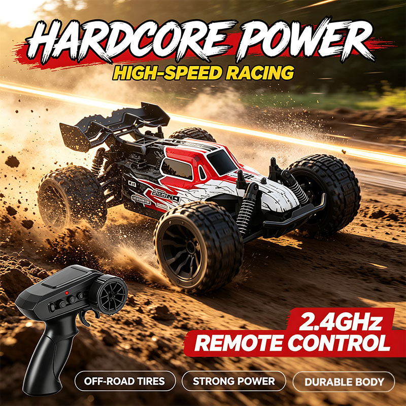 Rc Hobby Grade Monster Truck - Samochód RC 20KM/H Wysoka Prędkość 4WD