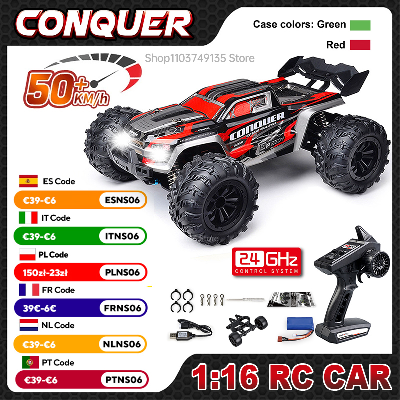 Rc Hobby Grade Truck - WLtoys 1:16 Duży samochód RC 50
