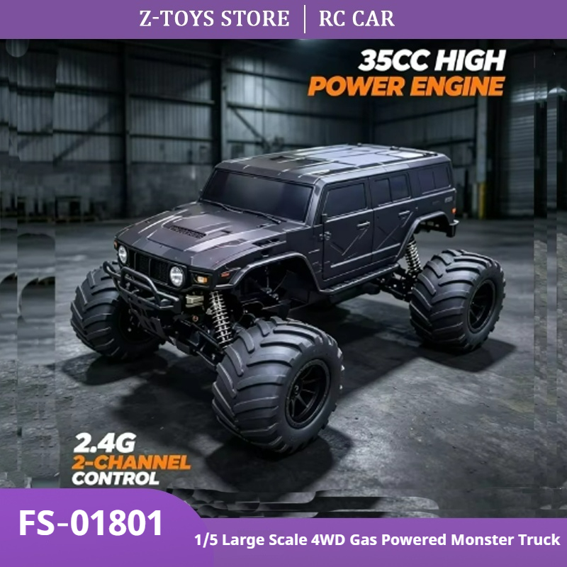 Rc Hobby Grade Monster Truck - FS‑01801 1/5 Skala 4WD Zasilany benzyną
