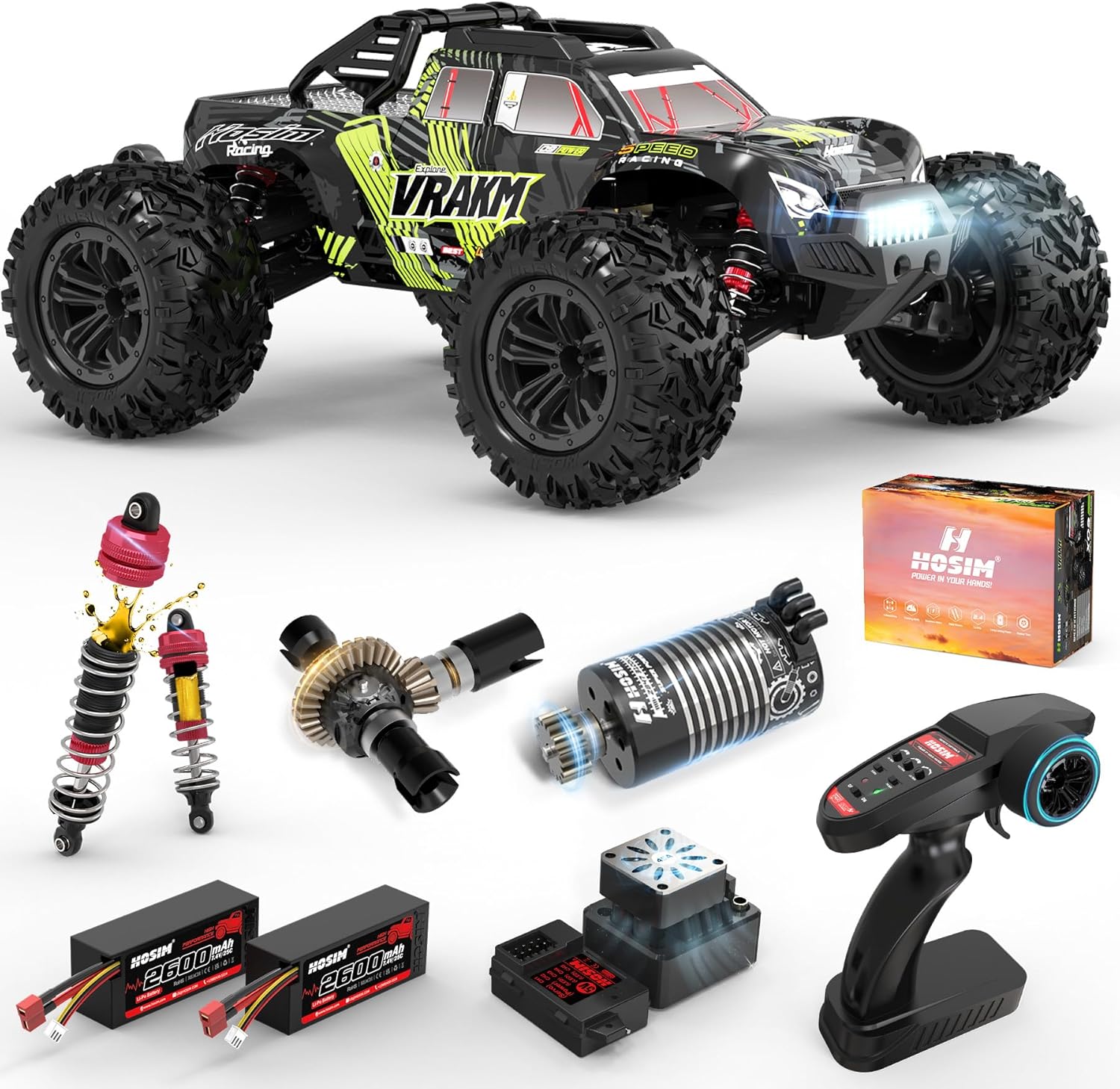 Rc Hobby Grade Monster Truck - Samochód RC dla dorosłych z silnikiem