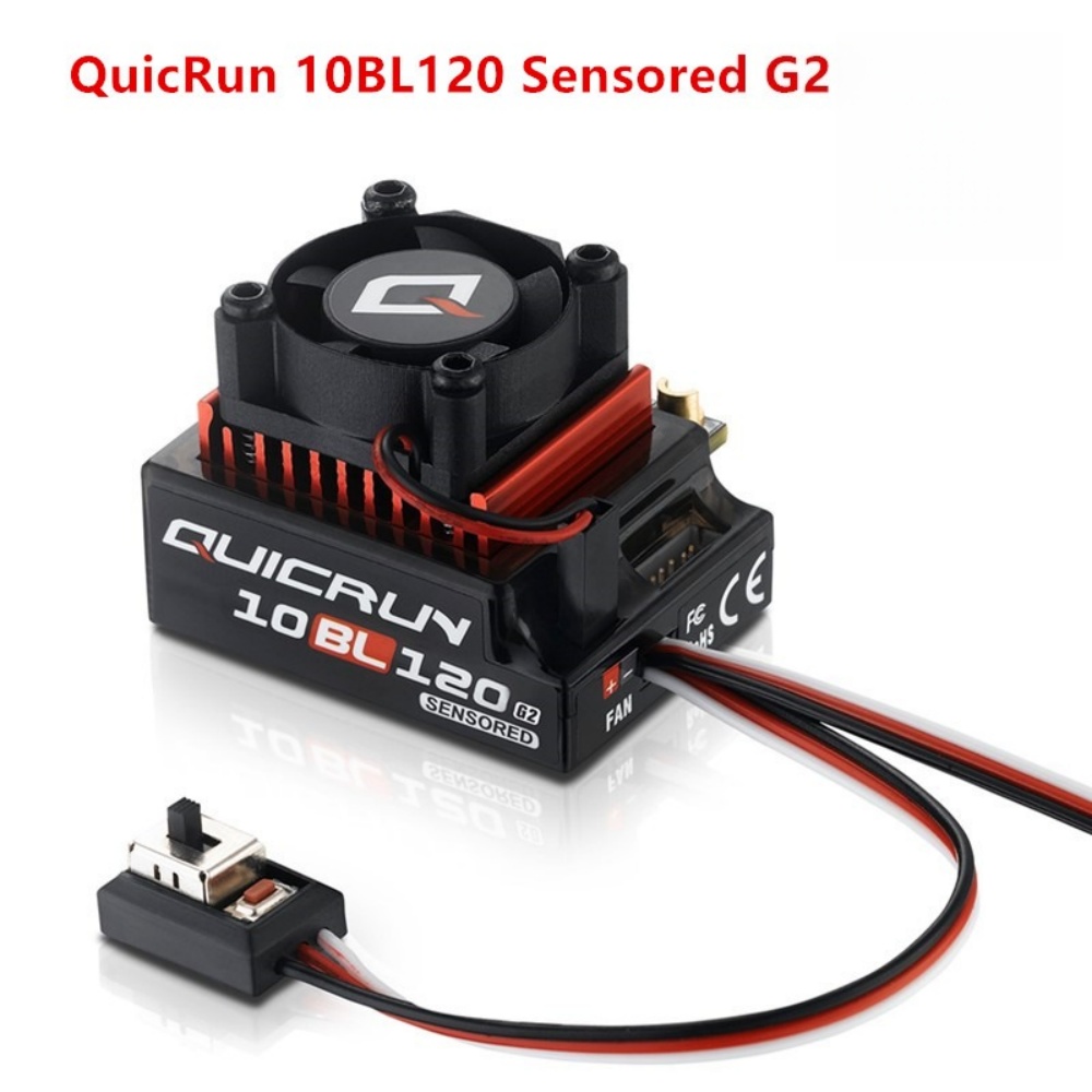 Rc Hobby Motor - FATJAY Hobbywing QUICRUN-10BL-120-G2 120A ESC Czujnikowy