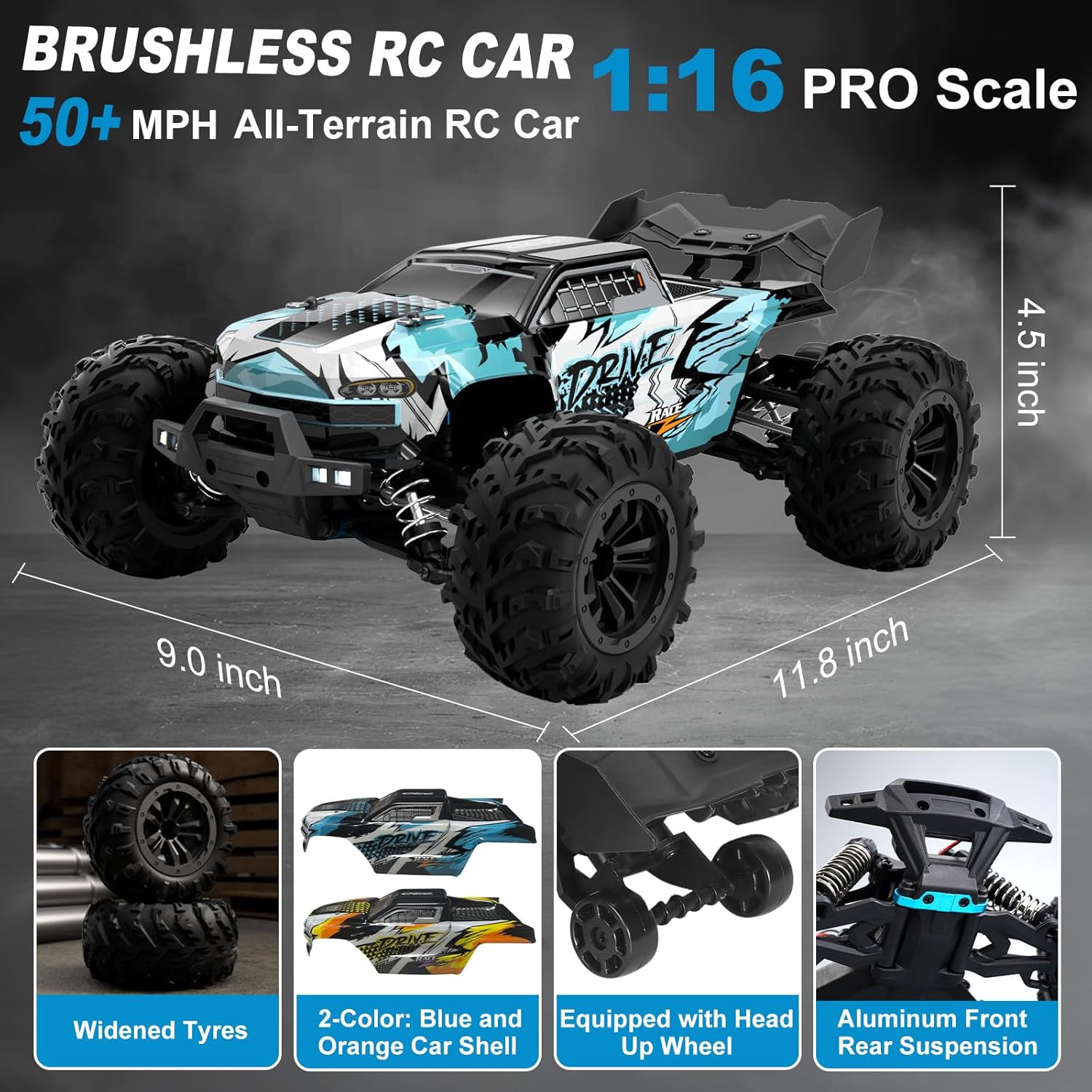 Bezszczotkowy RC Monster Truck – Rc Hobby Grade Monster Truck recenzja i cena