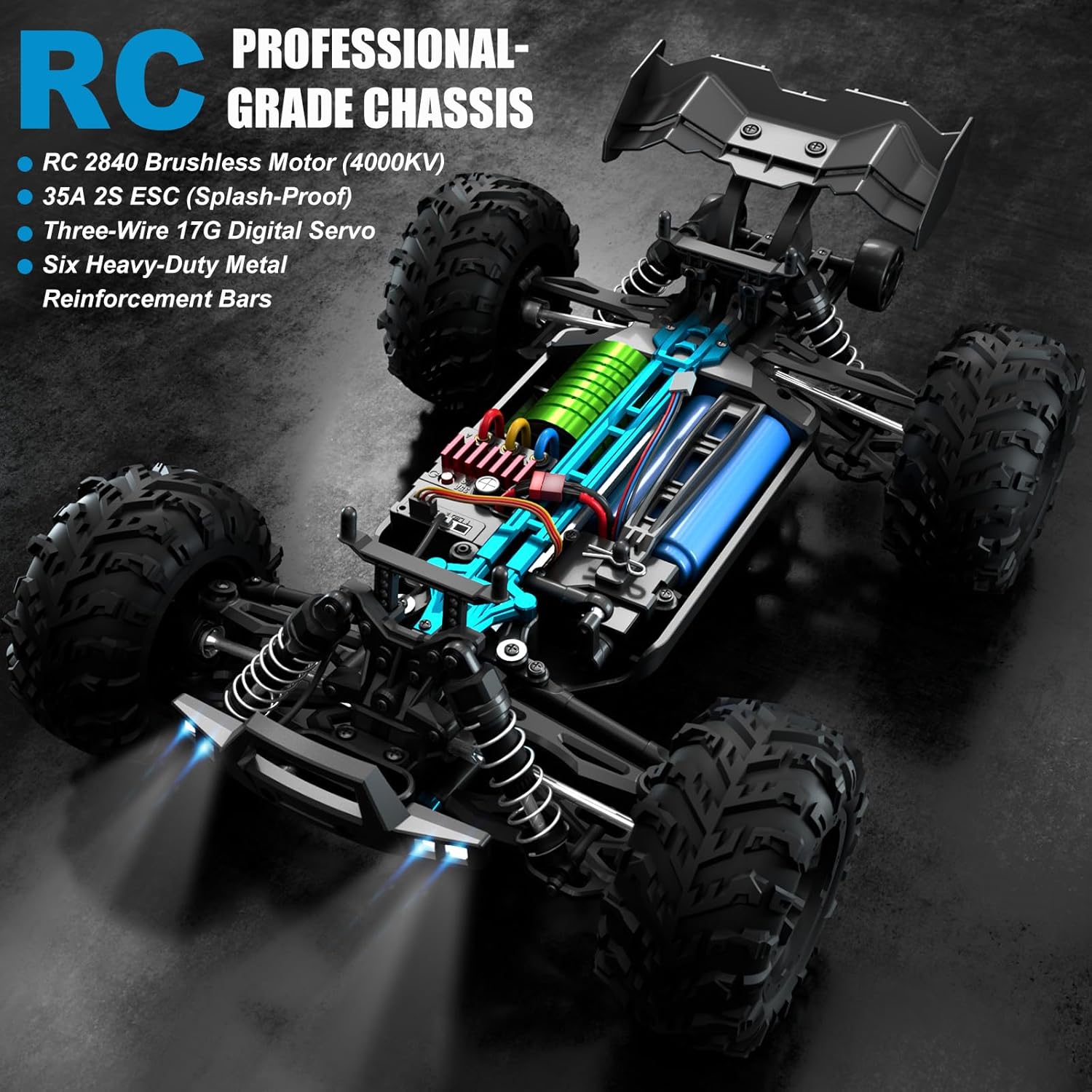 Bezszczotkowy RC Monster Truck – Rc Hobby Grade Monster Truck recenzja i cena