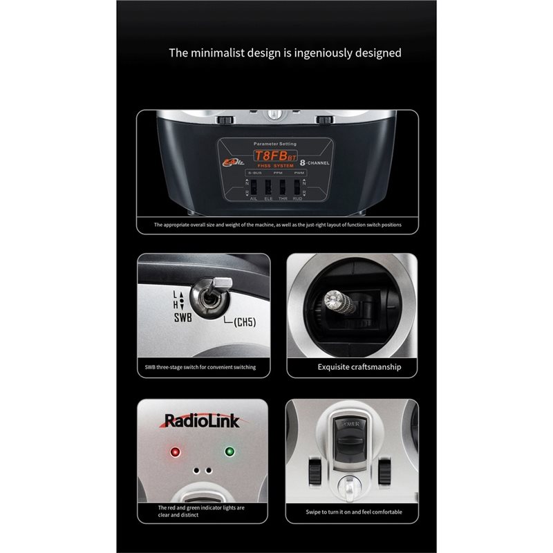 Radiolink T8FB 8-kanałowy nada – Receiver Sbus 8Ch recenzja i cena