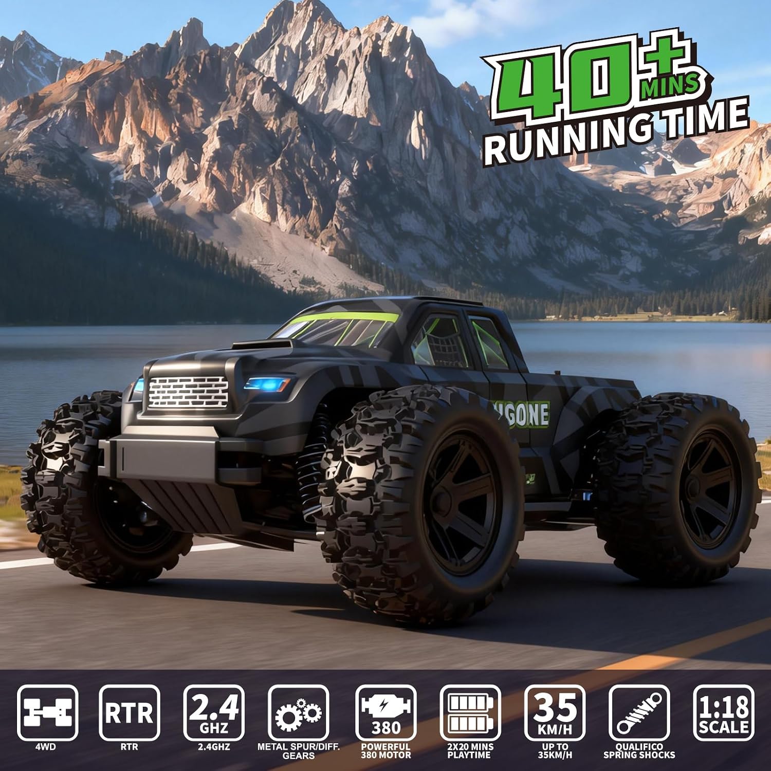 JT18W Samochód RC w skali 1/18 – Rc Hobby Grade Monster Truck recenzja i cena